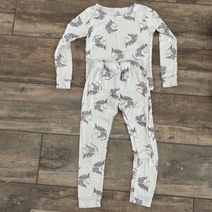 Carter's White Unicorn Pajama Set